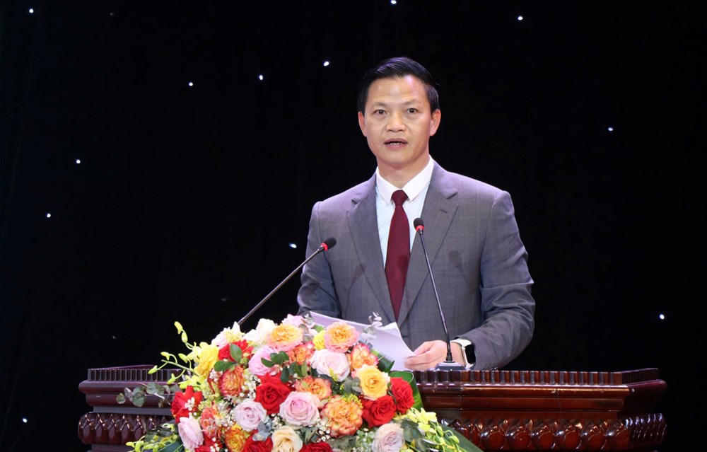 Chủ tịch UBND tỉnh Bắc Ninh - Vương Quốc Tuấn tại chương trình gặp mặt các doanh nghiệp công nghệ...