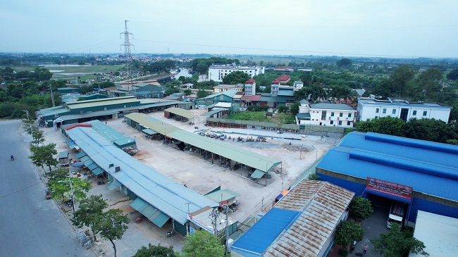 Điểm cung cấp, phân phối lương thực, thực phẩm tạm tại KĐT Thanh Hà - Cienco 5.