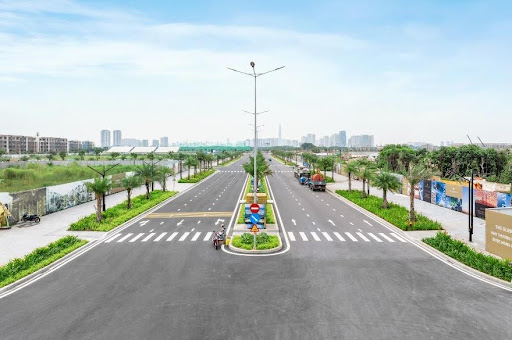 Đường Liên Phường, đoạn chạy qua dự án The Global City