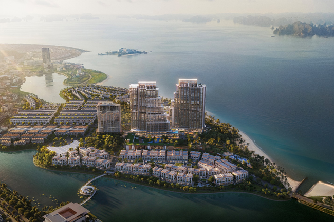 Từ Aria Bay có thể tiếp cận trong tầm bước chân đến các điểm chạm thuộc Marina Bayfront District: phố đi bộ, Grandbay Halong Shophouse, khu phố thương mại Marina Terrace, nhà hàng Hồng Hạnh Signature…