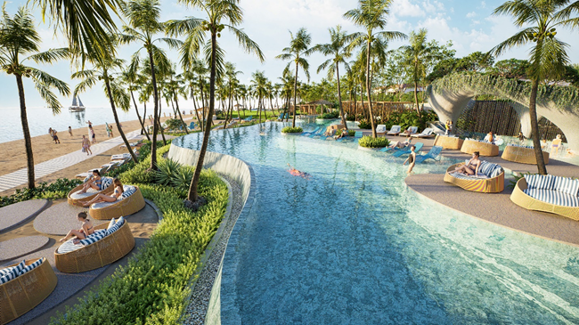 Với đặc quyền “một bước chạm cát”, cộng đồng thời thượng tại Aria Bay khám phá một “bộ sưu tập” trải nghiệm sống tinh tế, đậm chất quốc tế, trên bãi biển sát vịnh trải dài 1,2 km. Điều này gợi nhắc đến những thành phố ven biển như Miami (Hoa Kỳ), Bali (Indonesisa) hay Dubai Marina (UAE).