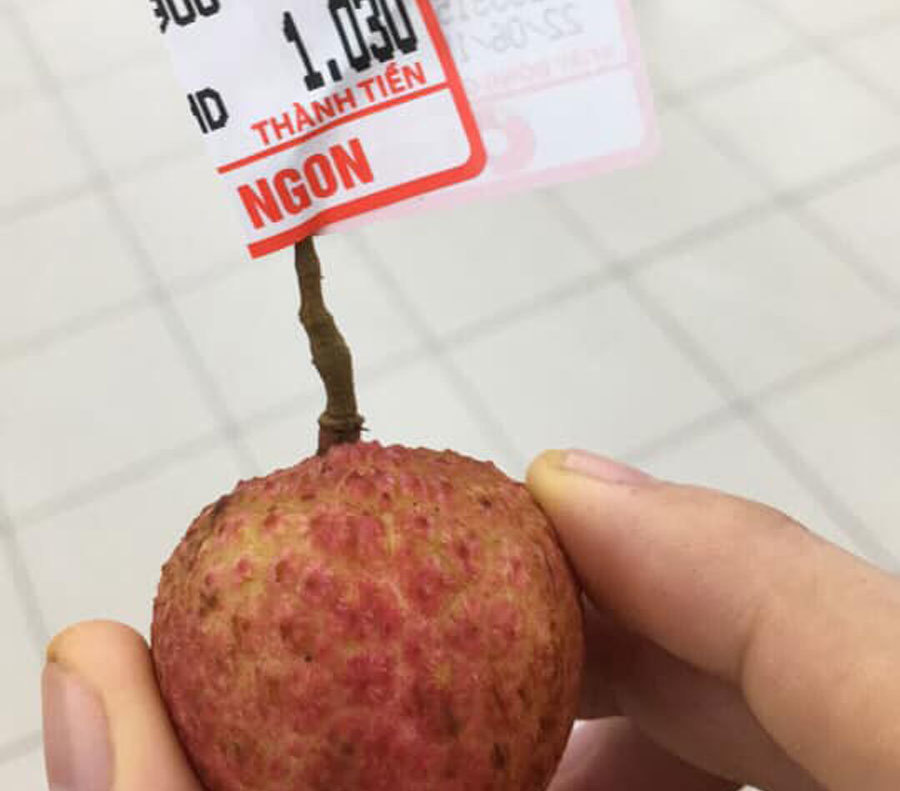 'Thánh lầy' vào siêu thị mua đúng 1 quả vải với giá 1 nghìn khiến MXH dậy sóng