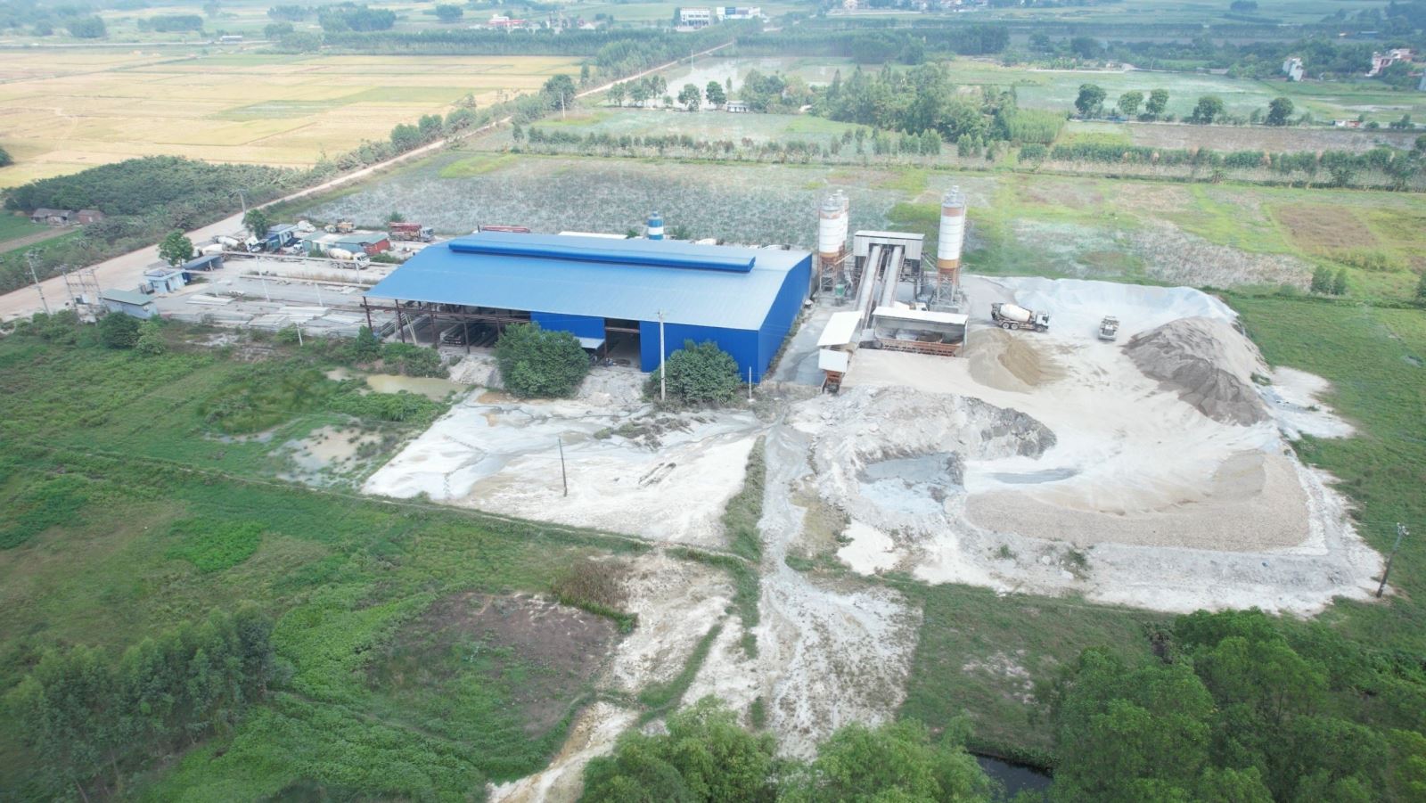 Trạm trộn bê tông TPA của Công ty TNHH TPA Bắc Giang tại xã