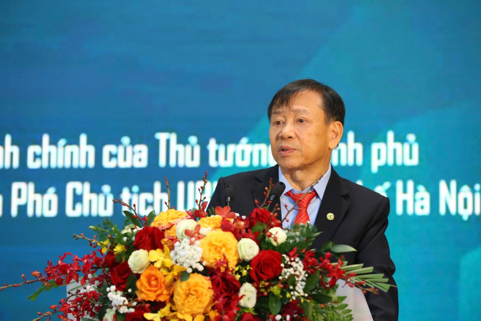 TS. Nguyễn Văn Khôi, Chủ tịch Hiệp hội Bất động sản Việt Nam phát biểu tại sự kiện.