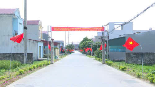 Hạ tầng nông thôn khang trang, sạch đẹp.