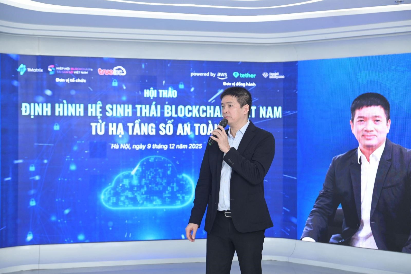 Ông Phan Đức Trung nhấn mạnh vai trò của hạ tầng an toàn đối với hệ sinh thái blockchain Việt Nam.