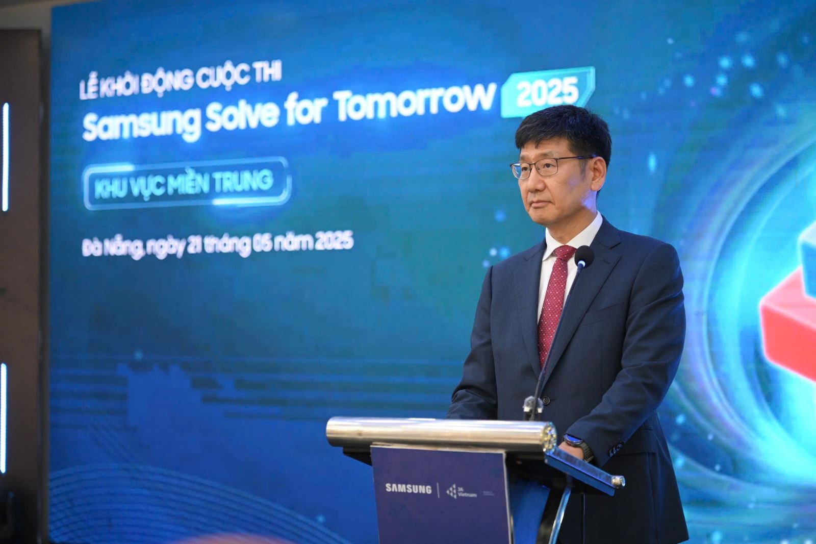 Ông Na Ki Hong- Tổng Giám đốc Samsung Việt Nam phát biểu tại chương trình