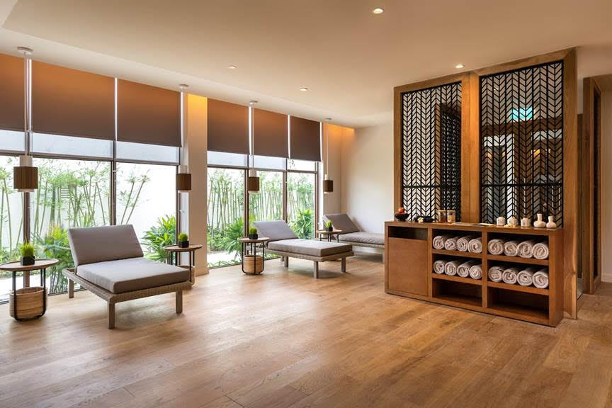 Thiết kế spa không gian mở, thoáng đãng, gần gũi với thiên nhiên tại Le Spa.