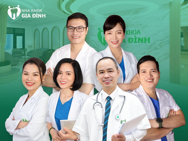Đội ngũ bác sĩ Nha Khoa Gia Đình đều là những Thạc sĩ, Bác sĩ Chuyên khoa I, có chuyên môn và kinh nghiệm trên 18 năm, đã kiến tạo hơn 40.000 nụ cười mới cho khách hàng.
