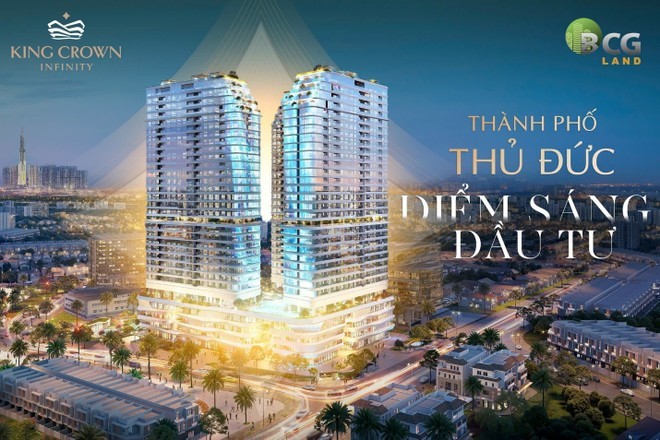 King Crown Infinity - một dự án biểu tượng mới của BCG Land tại trung tâm Thủ Đức, TP. Hồ Chí Minh.