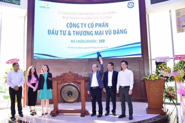 Ngày 02/02/2021 là ngày giao dịch đầu tiên của cổ phiếu SVD trên HOSE với giá tới 12,300đ/cp