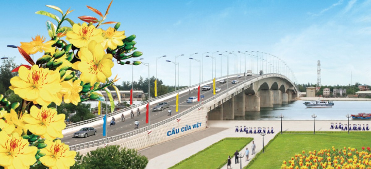 Công trình cầu Cửa Việt (ảnh nguồn internet)