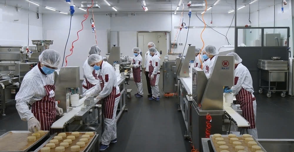 Xưởng sản xuất bánh trung thu của Công ty Cổ phần Bánh Kẹo Á Châu ABC Bakery