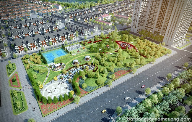 Một góc dự án Khu đô thị Dương Nội do Tập đoàn Nam Cường là chủ đầu tư. (Ảnh: namcuong.com.vn)
