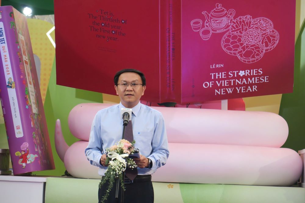 Giám đốc Sở Thông tin& Truyền thông Lâm Đình Thắng phát biểu khai mạc