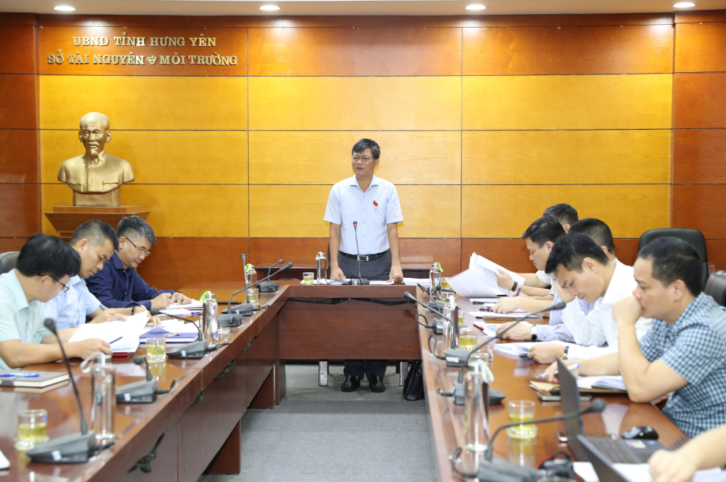 Phiên làm việc tại Sở Tài nguyên và Môi trường