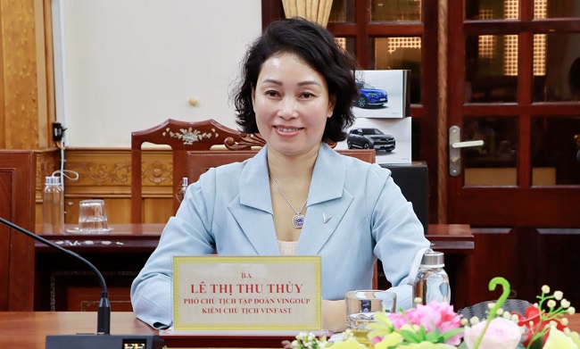 Phó Chủ tịch Tập đoàn Vingroup kiêm Chủ tịch VinFast Lê Thị Thu Thủy 