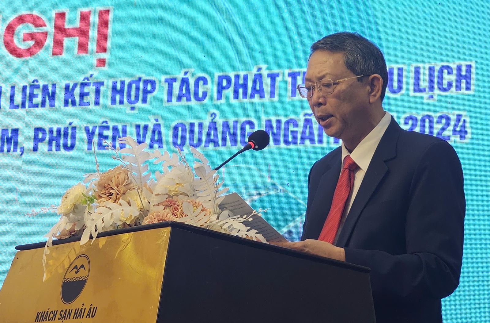 Giám đốc Sở Du lịch Bình Định Trần Văn Thanh phát biểu khai mạc Hội nghị