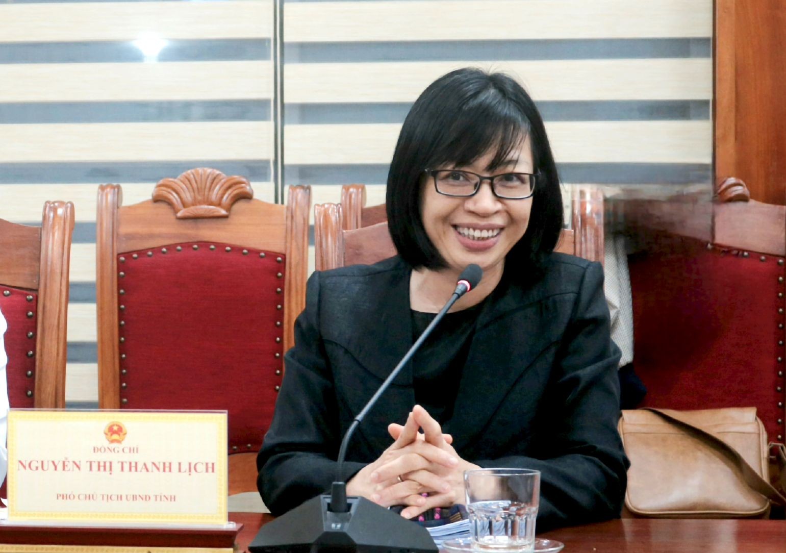 Phó Chủ tịch UBND tỉnh Gia Lai Nguyễn Thị Thanh Lịch phát biểu tại buổi làm việc