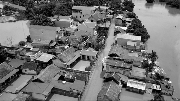 Tình trạng ngập lụt tại huyện Chương Mỹ