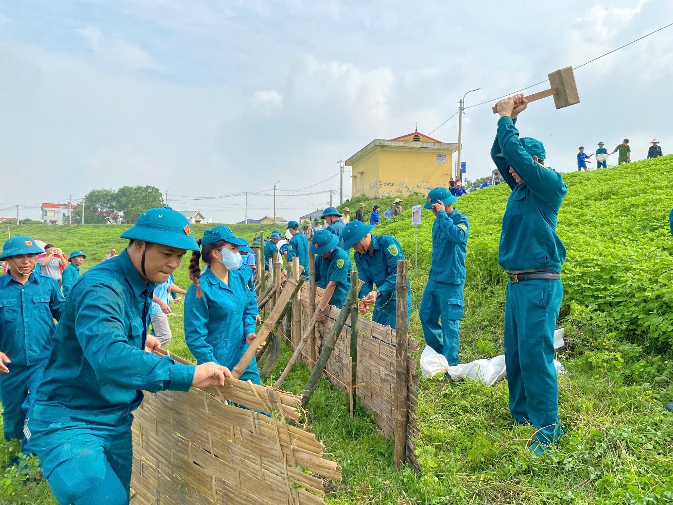 Buổi diễn tập tại xã Quảng Oai – Thành phố Hà Nội.