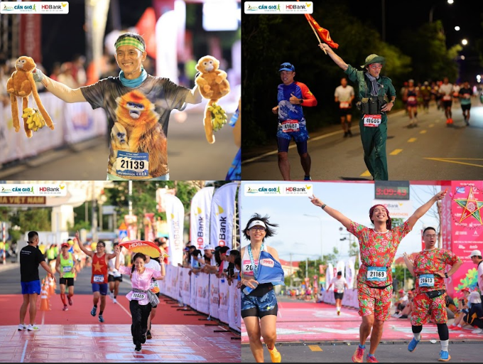 Muôn kiểu cosplay trang phục thú vị từ các runner trên đường chạy.