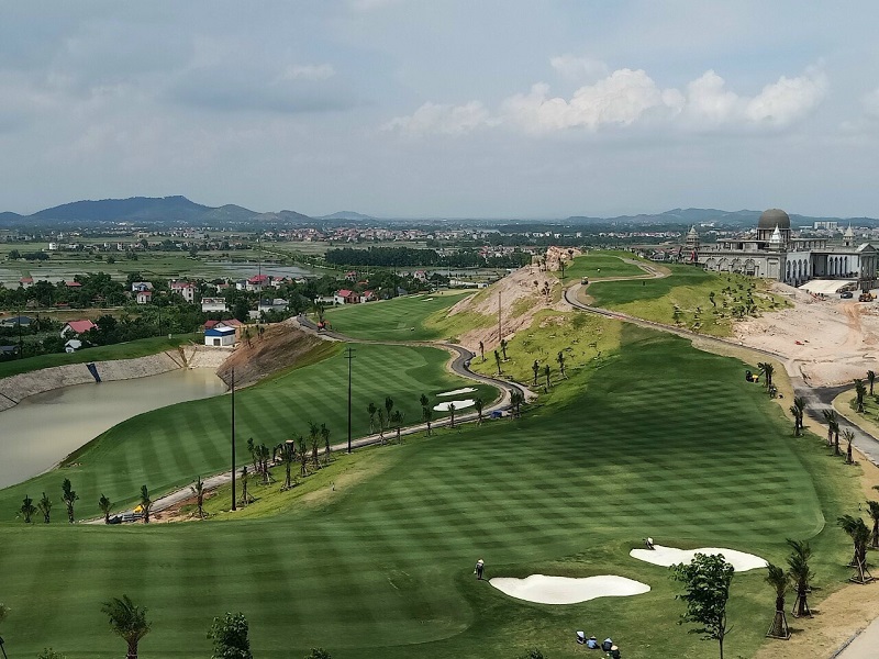 Sân golf Việt Yên đã xong giai đoạn 1 đang đi vào hoạt động
