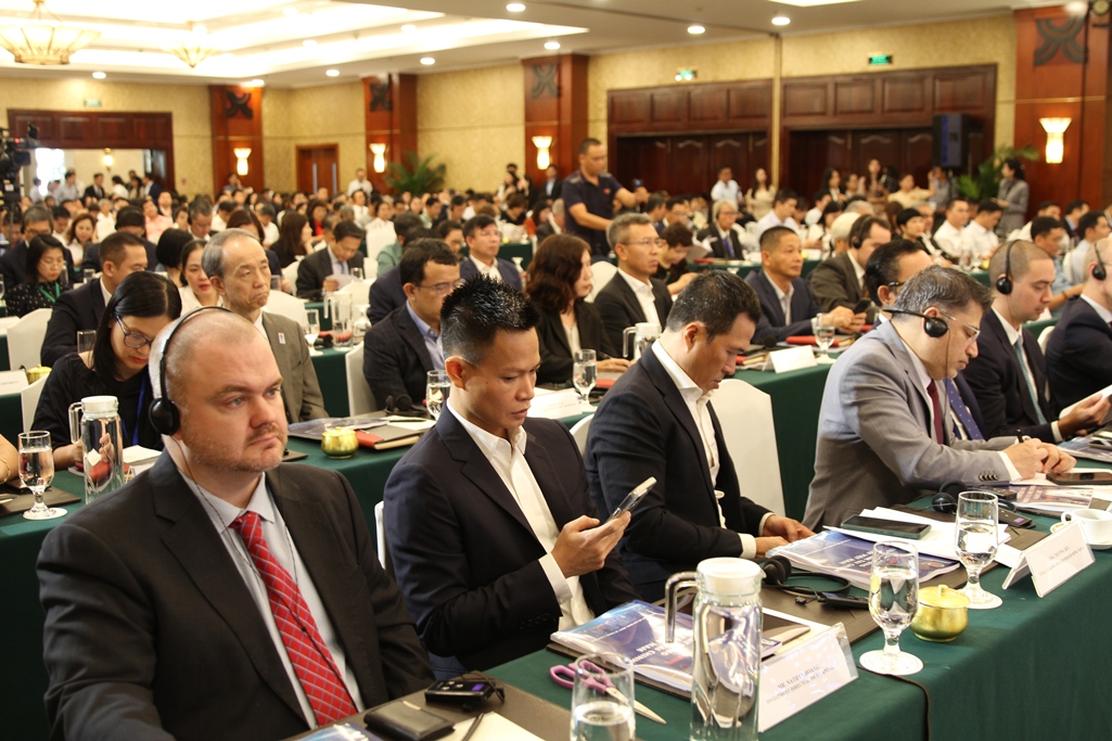 Quang cảnh Hội nghị xây dựng trung tâm tài chính (TTTC) Việt Nam vừa diễn ra tại TPHCM