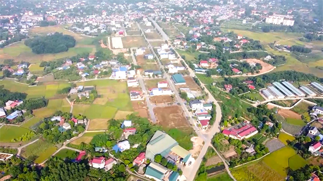 KĐT Nam Thái thuộc thị trấn Hóa Thượng, huyện Đồng Hỷ, tỉnh Thái Nguyên