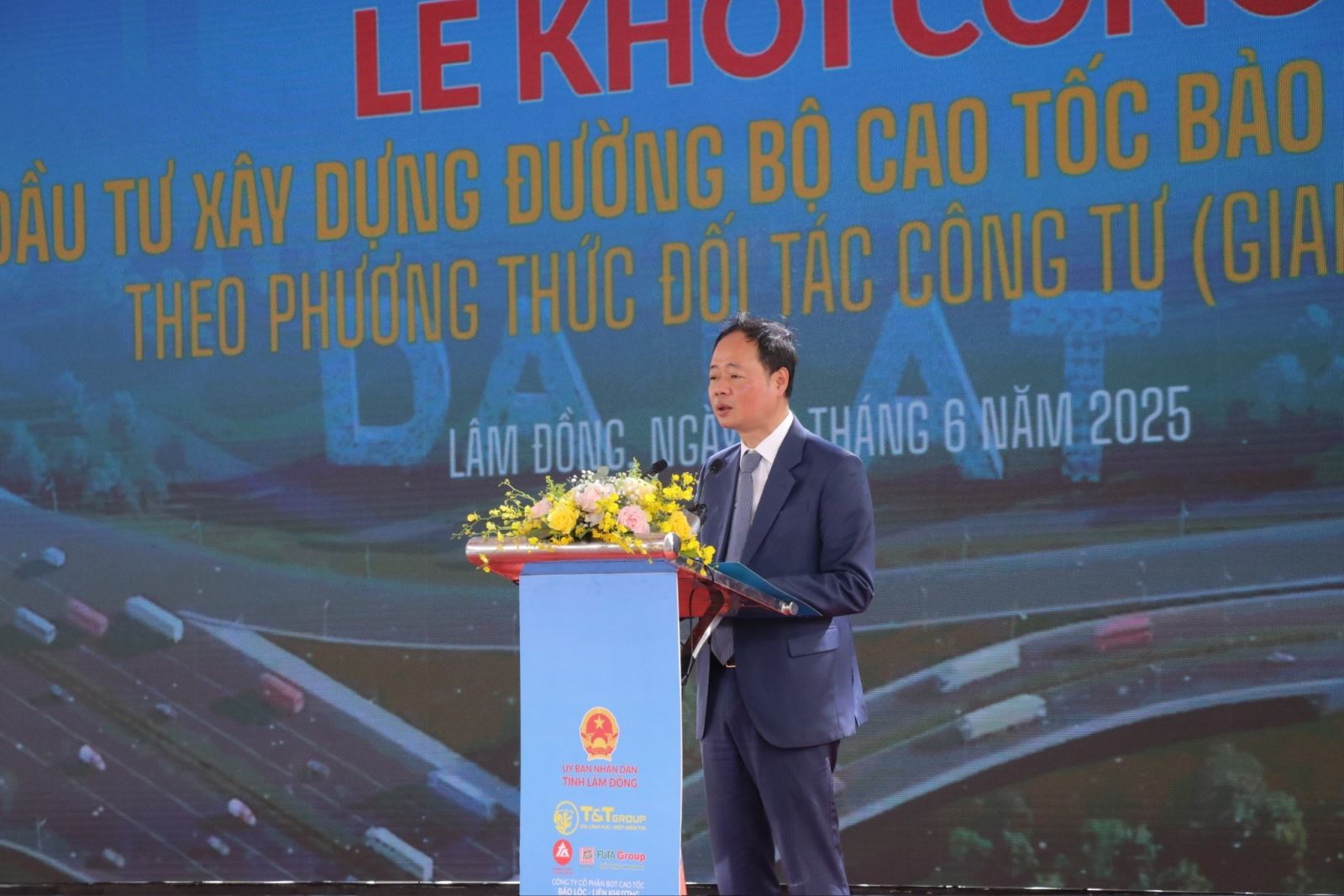 Ông Trần Hồng Thái, Phó Bí thư Tỉnh uỷ, Chủ tịch UBND tỉnh Lâm Đồng phát biểu tại sự kiện