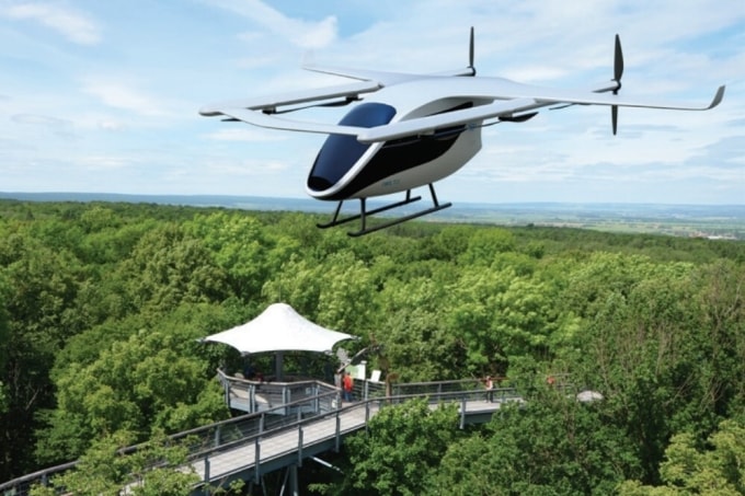 Mô hình một mẫu thiết bị bay không người lái do CT Group phát triển. (Ảnh: CT Group)