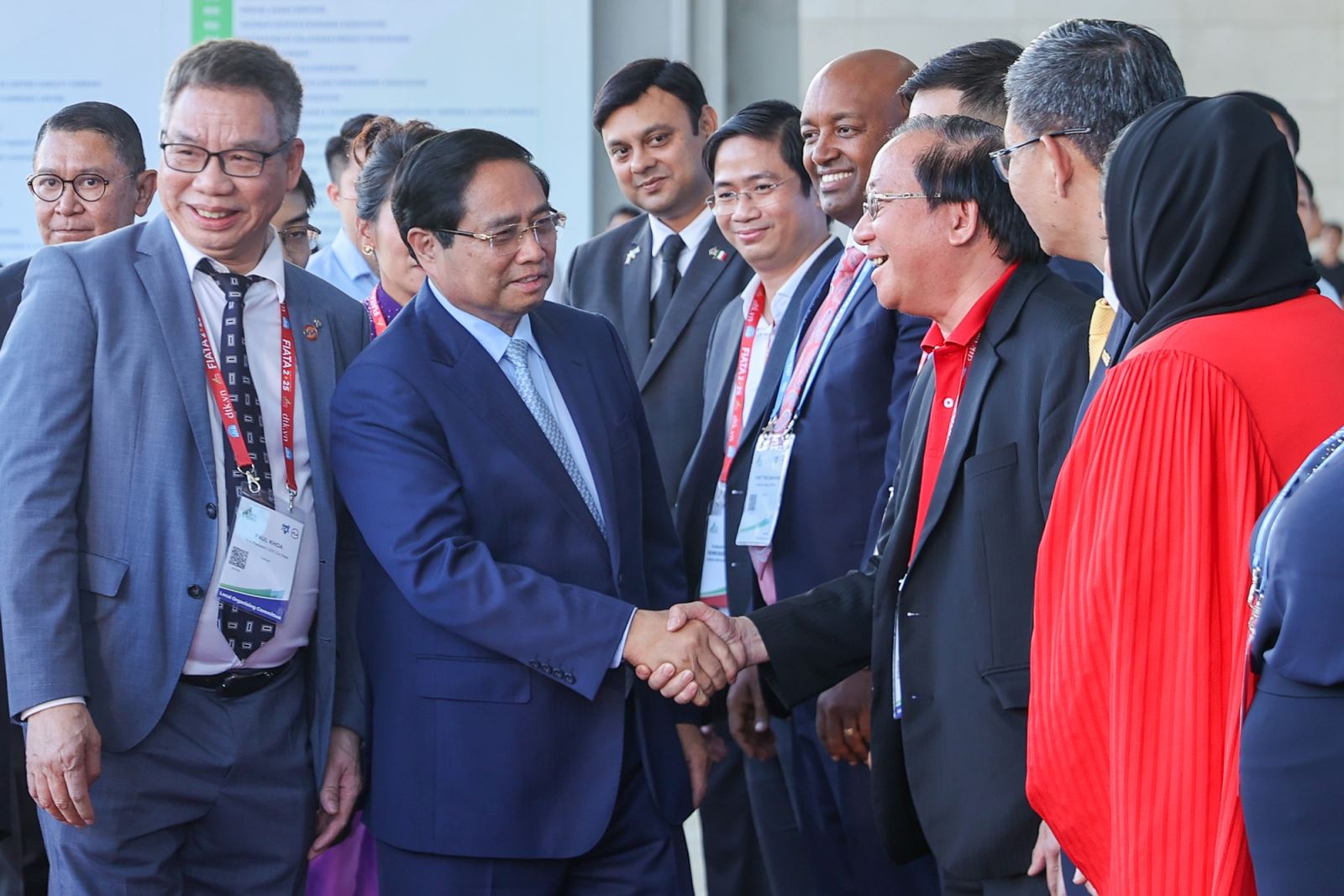 Thủ tướng Phạm Minh Chính tới dự Đại hội Thế giới Liên đoàn quốc tế Các hiệp hội Giao nhận và Vận tải (FIATA World Congress 2025) - Ảnh: VGP/Nhật Bắc