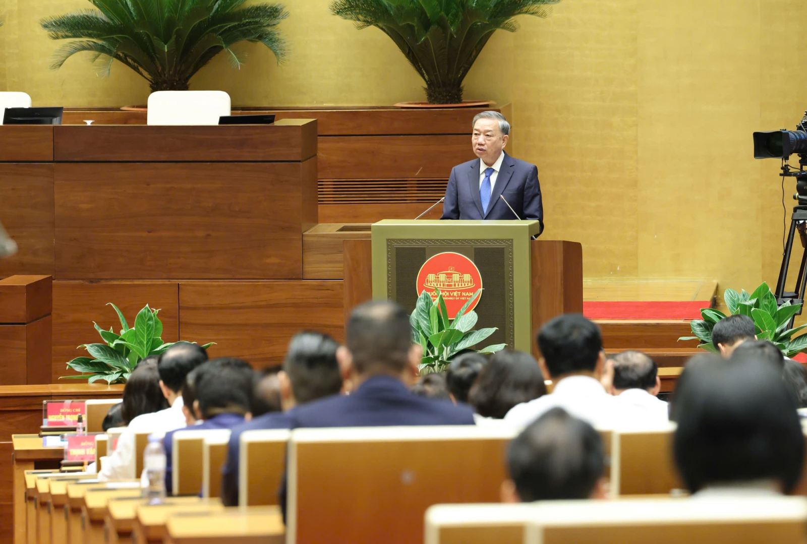 Tổng Bí thư Tô Lâm: Chúng ta phải dám nghĩ lớn, hành động lớn, thực hiện những cải cách lớn với quyết tâm chính trị cao nhất và nỗ lực bền bỉ nhất - Ảnh VGP/Nhật Bắc