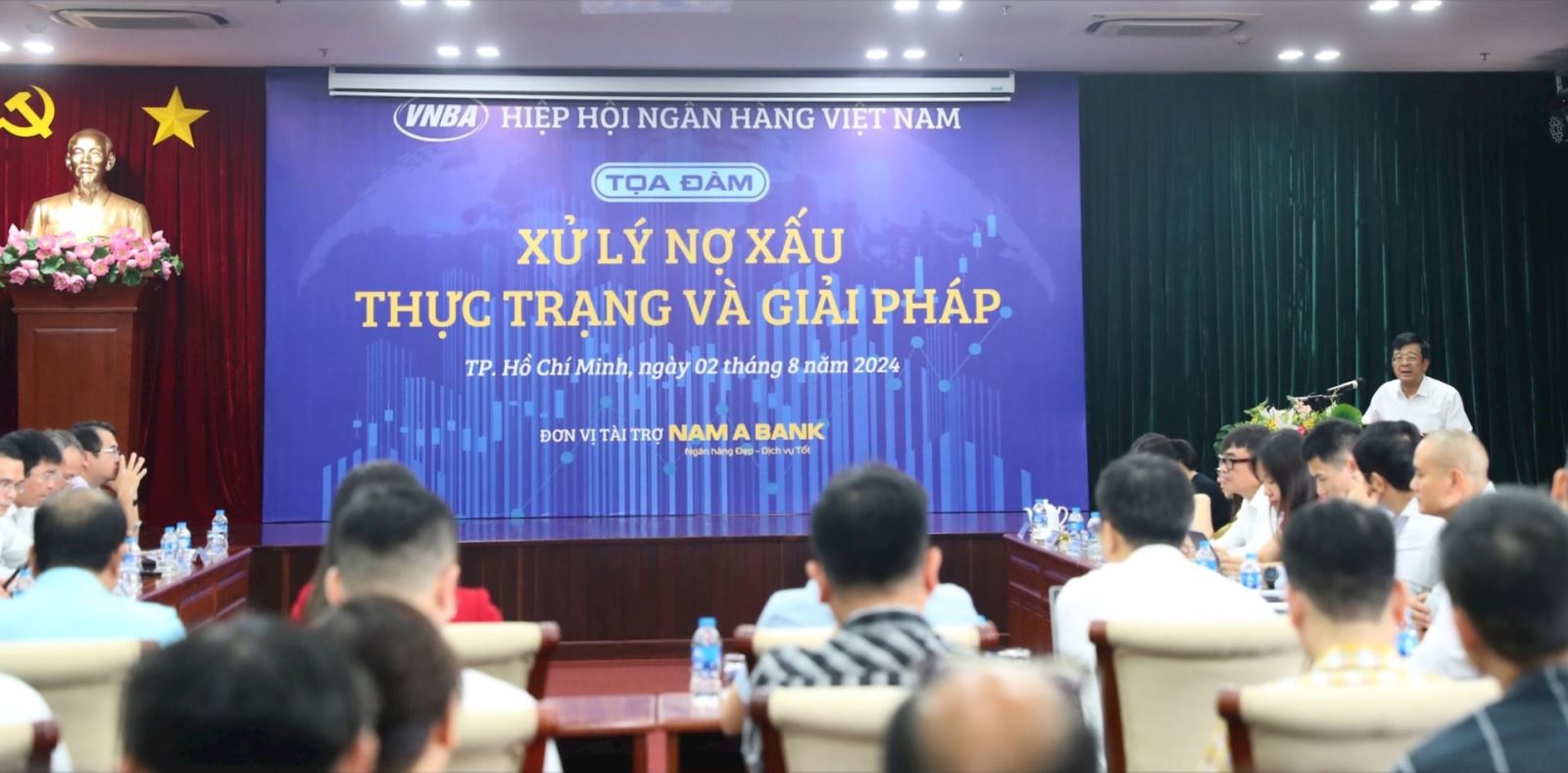 Tọa đàm “Xử lý nợ xấu – Thực trạng và giải pháp”/Ảnh TC Thị trường tiền tệ