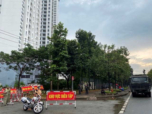 Khu vực dự án và vùng lân cận được Công an TP.HCM sử dụng diễn tập, tập huấn về ANTT