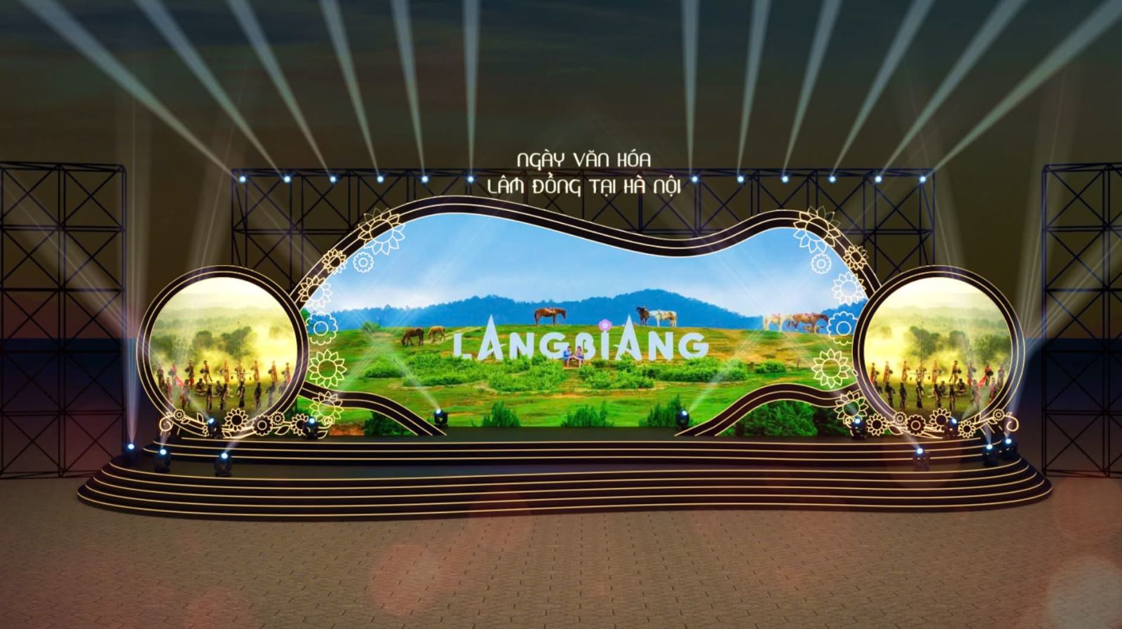 Demo một không gian đặc sắc trong chương trình Ngày Văn hóa Lâm Đồng tại Hà Nội