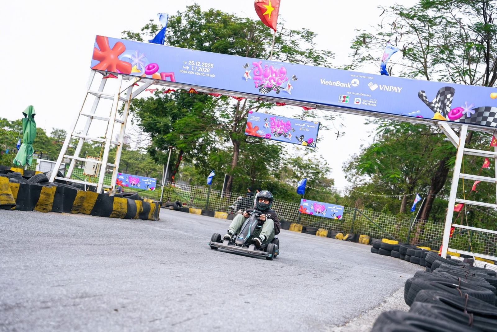Một trong những điểm đến hấp dẫn của Đông Fest 2025 là đường đua Go-kart