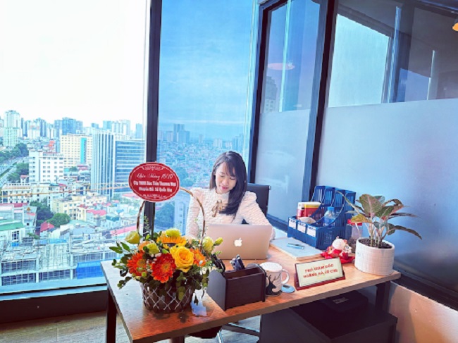 Bà Hoàng Hà Lê Chi – Giám đốc công ty TNHH Xúc Tiến Thương Mại & Chuyển Đổi Số Quốc Gia
