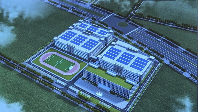 Dự kiến mô hình Nhà máy của Tập đoàn Victory Giant Technology tại tỉnh Bắc Ninh. Ảnh Anh Trần