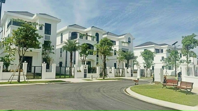 Khu nhà biệt thự nằm trong dự án Aqua City