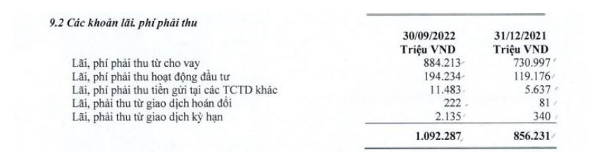 Báo cáo tài chính hợp nhất quý 3/2022 tại Bản Việt