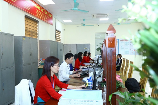 Bộ phận một cửa xã Quảng Minh thị xã Việt Yên.