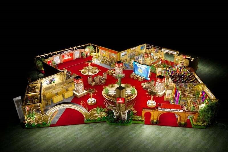 Phối cảnh gian hàng của Ngành Nông nghiệp và Môi trường tại triển lãm