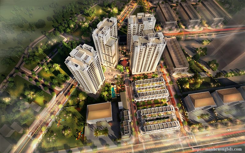 Phối cảnh một dự án nhà ở xã hội tại Lạng Sơn