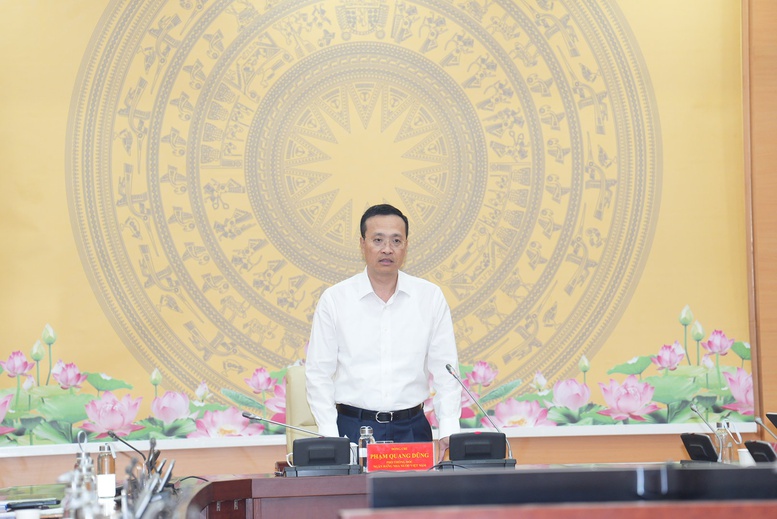 Phó Thống đốc NHNN Phạm Quang Dũng: NHNN yêu cầu các TCTD kiểm tra, kiểm soát nội bộ, kịp thời phát hiện dấu hiệu thao túng giá, liên kết nâng giá (nếu có) - Ảnh: VGP/HT