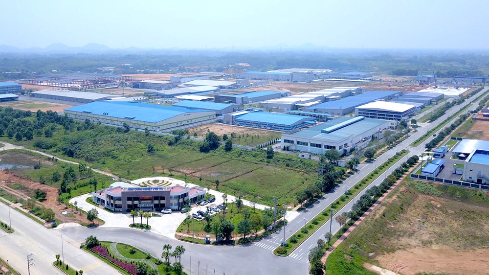 Khu công nghiệp Phú Hà - một trong những dự án trọng điểm của tỉnh. (Nguồn ảnh: Báo Phú Thọ)