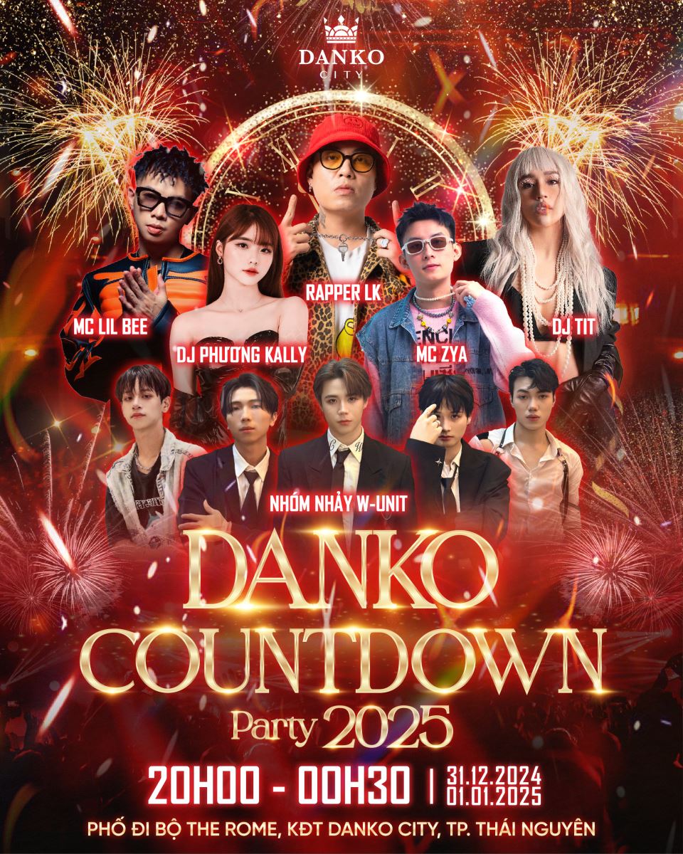 Danko Countdown Party 2025 – điểm hẹn đón năm mới của người dân Thái Nguyên