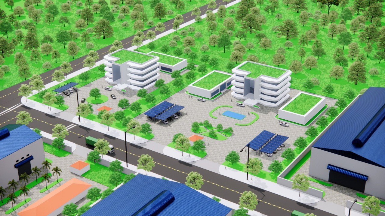 Phối cảnh dự án CCN phía Đông Đầm Hà B.