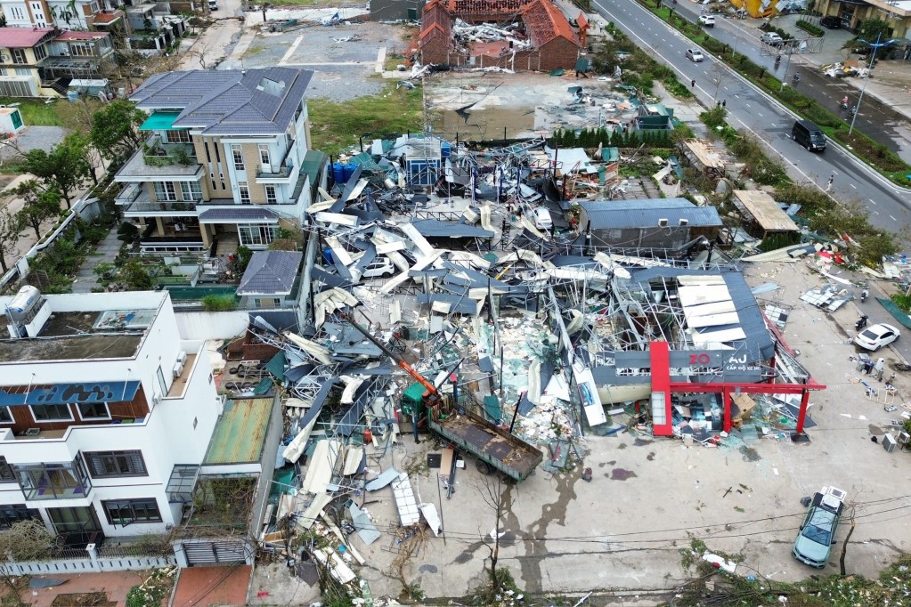 Bão số 3 khiến nhiều người dân, doanh nghiệp bị thiệt hại nặng nề. (Nguồn ảnh: Báo Quảng Ninh).