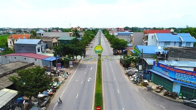 Một góc TP Phổ Yên (Ảnh: phoyen.thainguyen.gov).